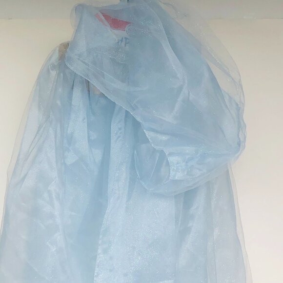 New w/Tag-Great Pretenders Blue Princess Mesh Cape Dress-Up Play - Picture 11 of 15